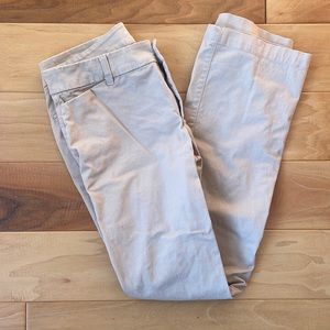 Womens Old Navy Mid-Rise Boot-Cut Khaki Pants